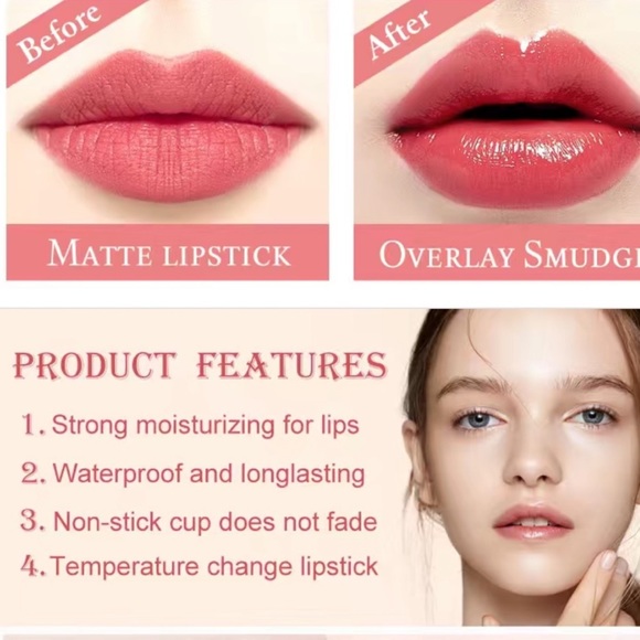 Bundle: Color Changing Jelly Lipstick, Brush Set & Cosmetic Bag - Picture 14 of 16